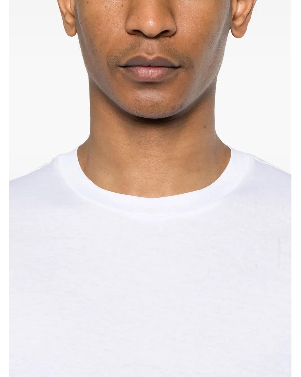 Herno White Cotton T-Shirt for men