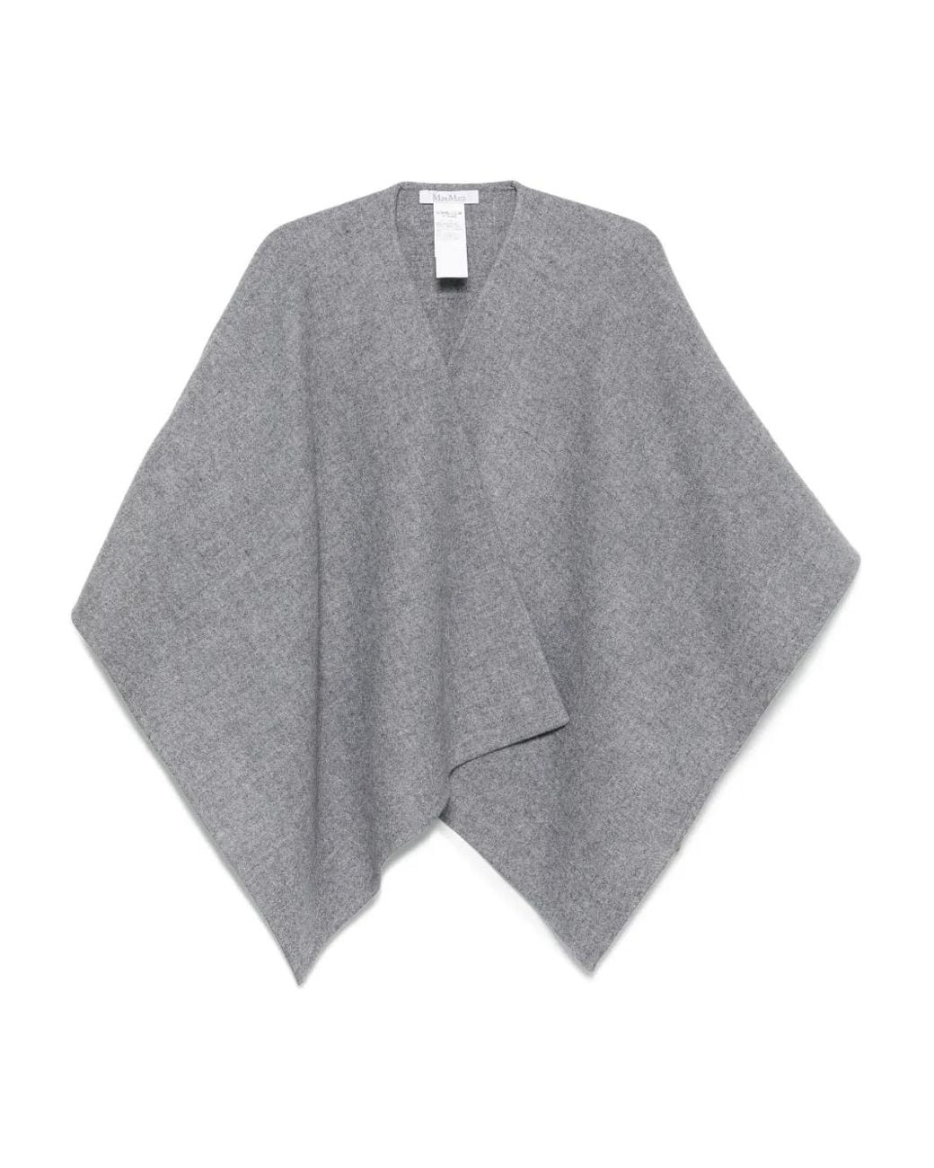 Max Mara Gray Wool Cape