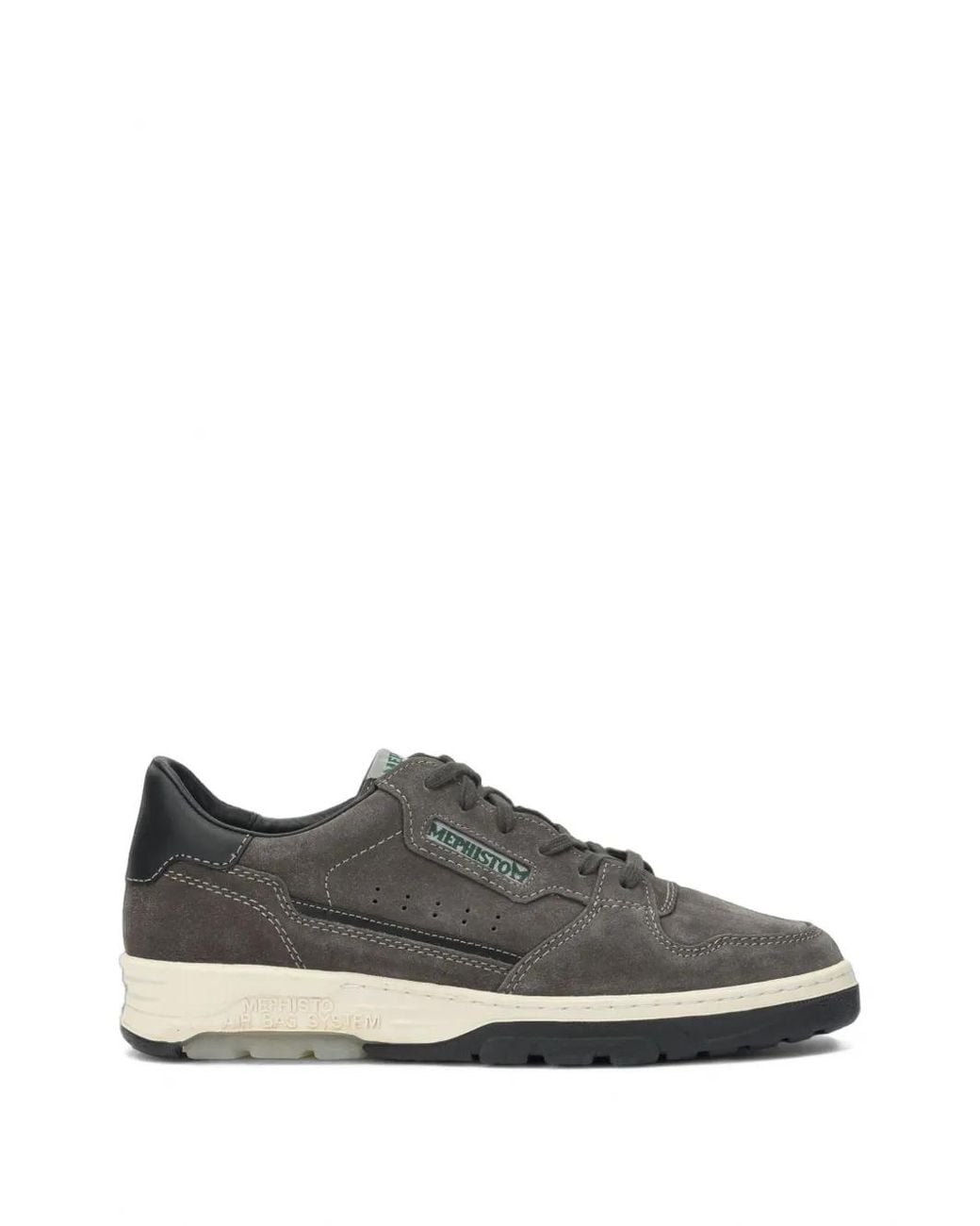 Mephisto Gray Marius Suede Sneakers for men