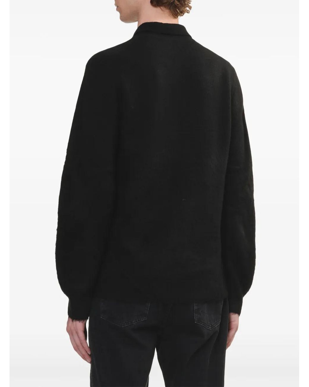 Helmut Lang Black Apex Polo Shirt for men