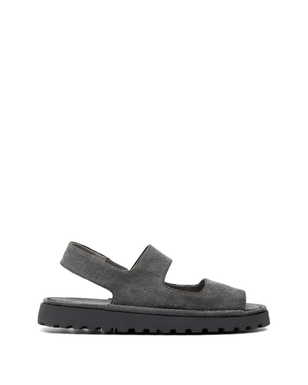 Marsèll White Sanpomice Denim Slingback Sandals