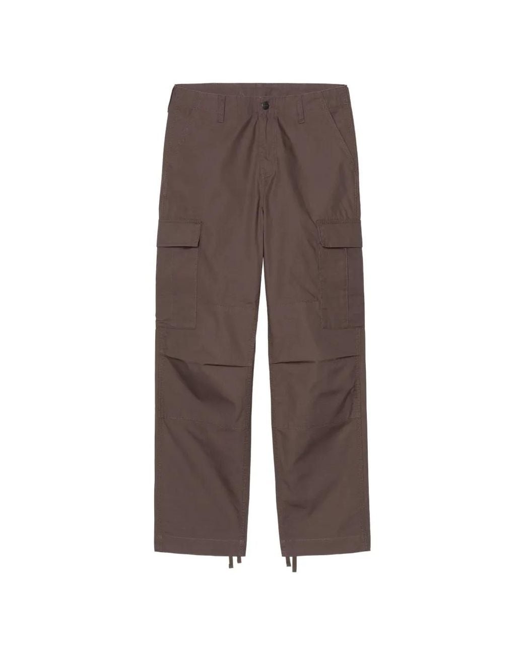 Carhartt Brown Ankle-Drawstring Cargo Pants for men