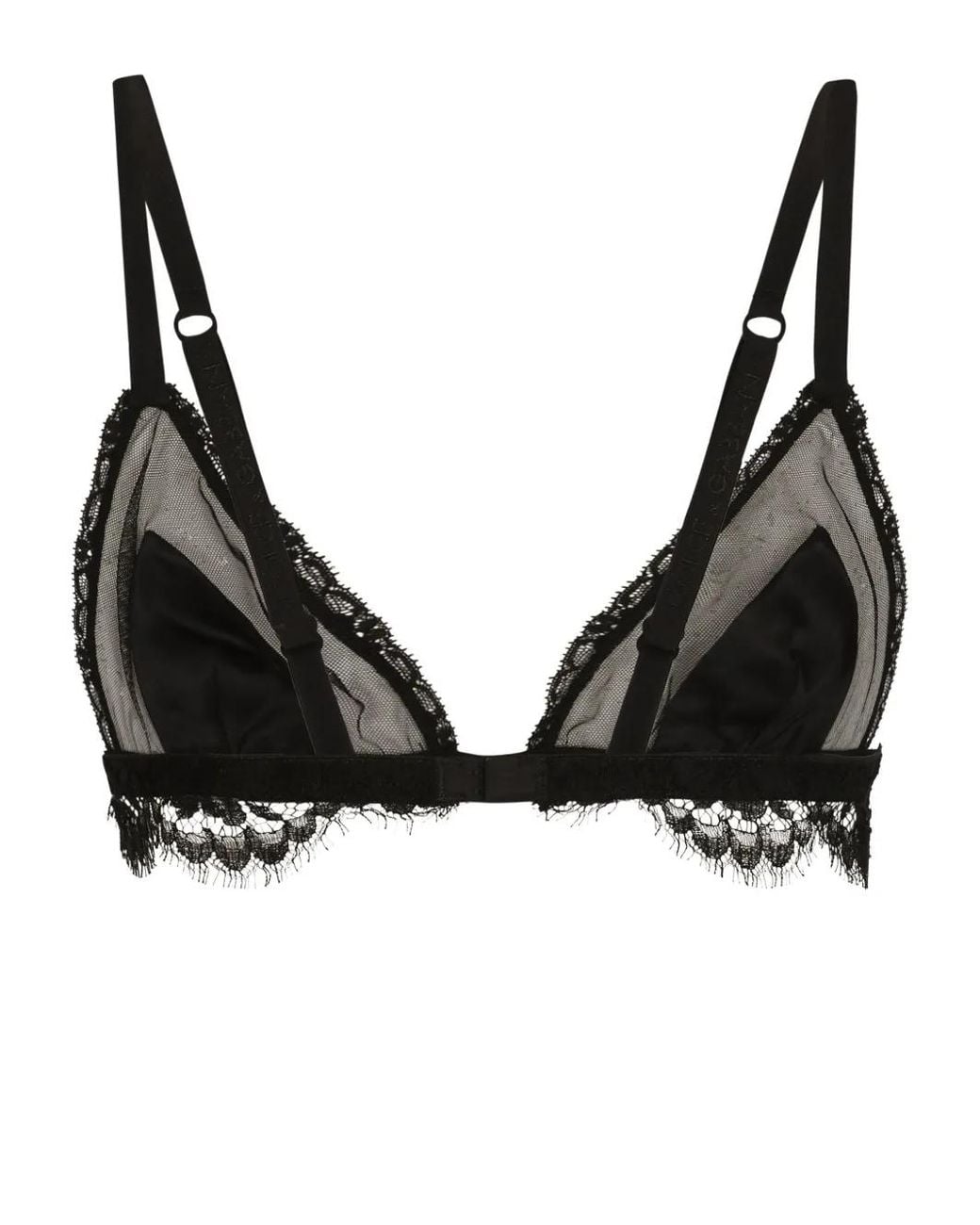 Dolce & Gabbana Black Triangle Bra