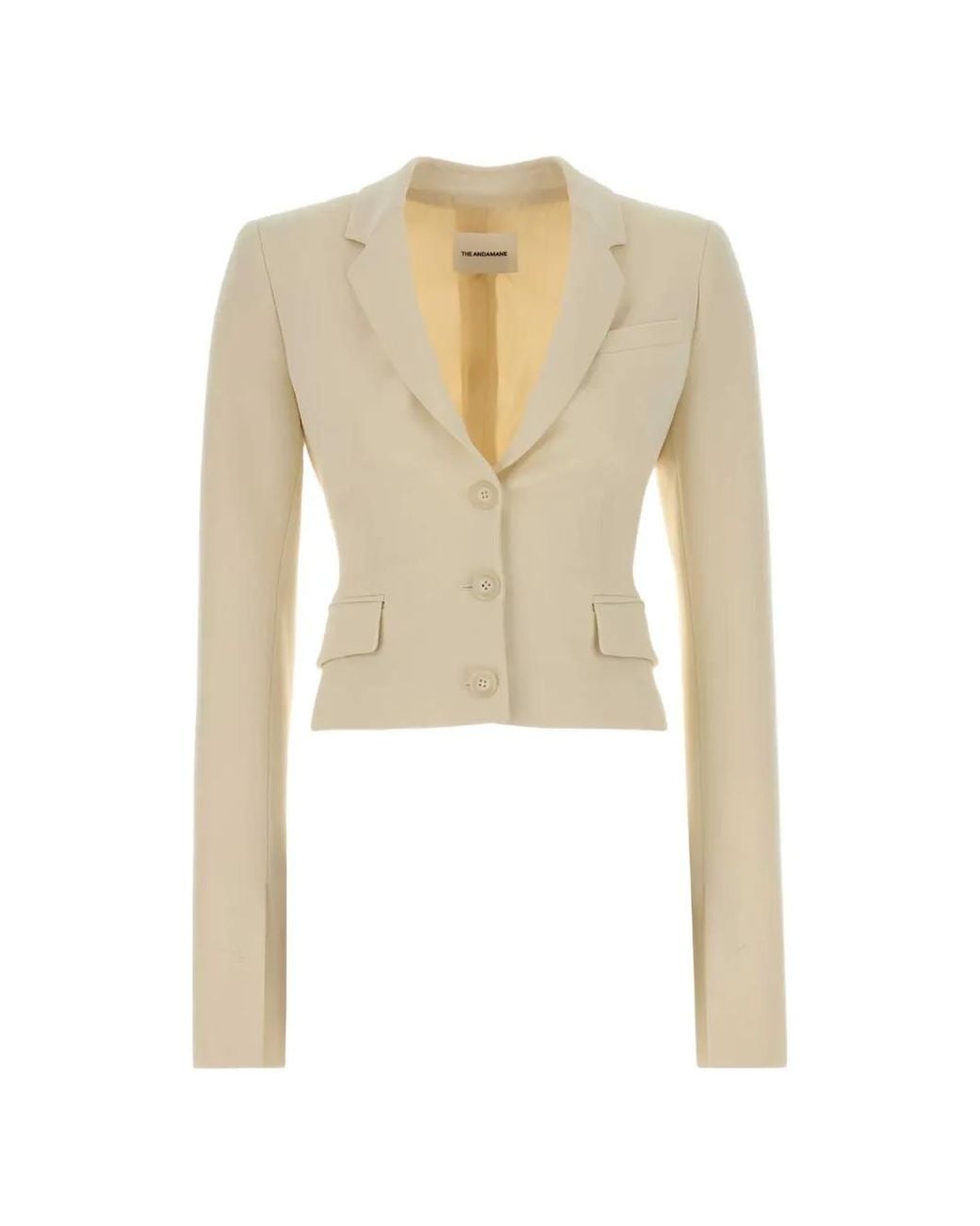 ANDAMANE White Zefira Fitted Blazer