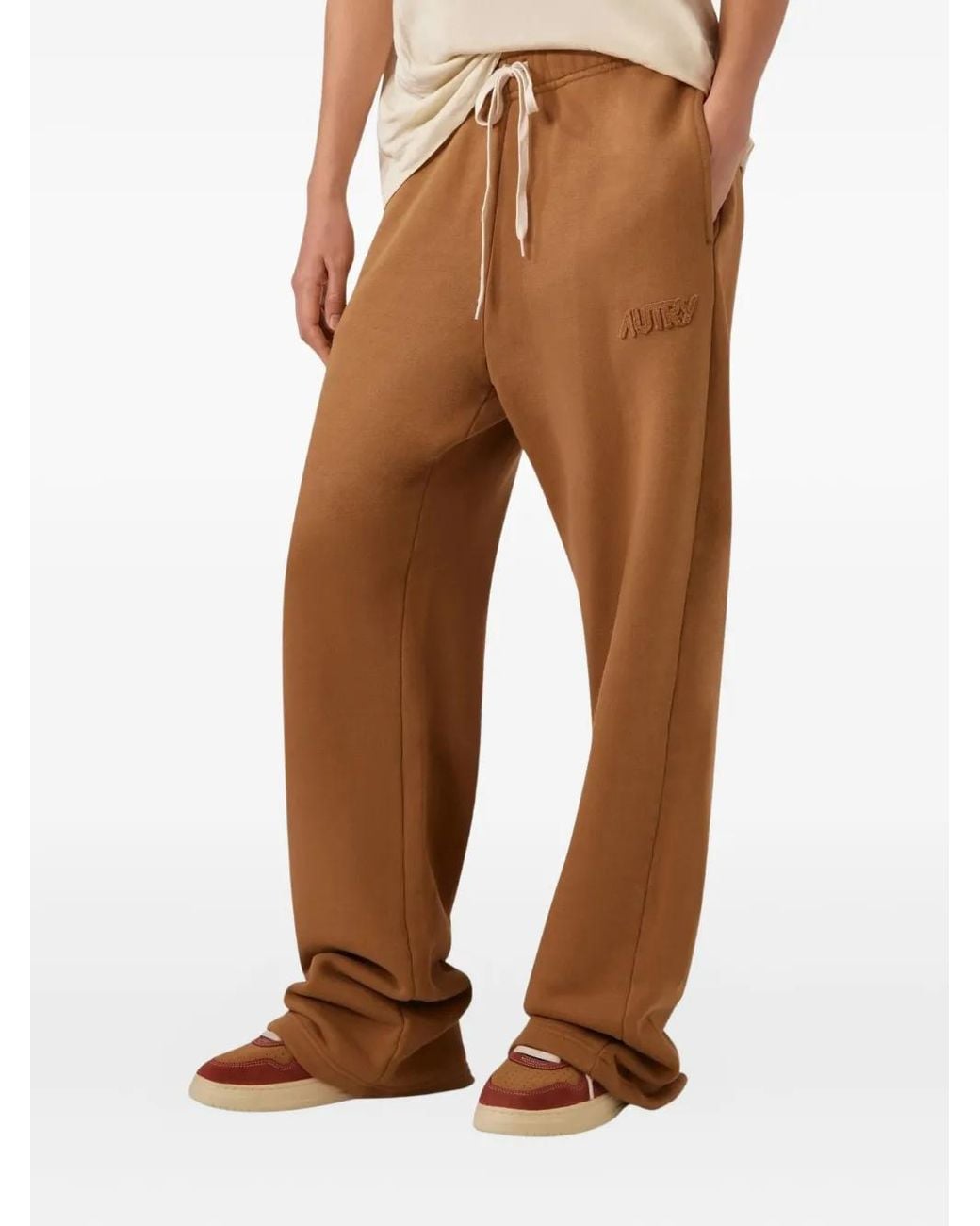Autry Brown Embroidered Drawstring Pants