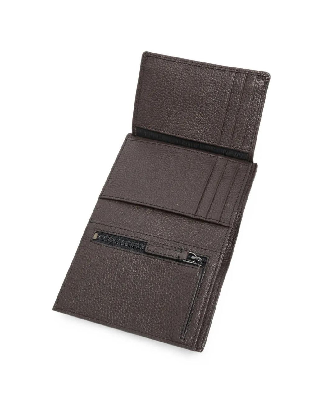 Lancel Black Leon Grained-Leather Wallet for men