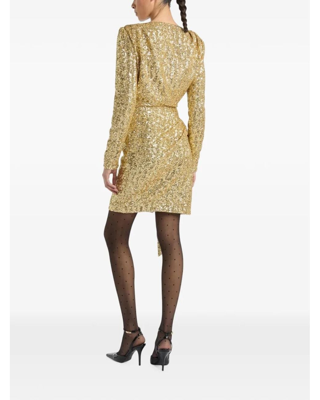 Balmain Metallic Sequinned Dress