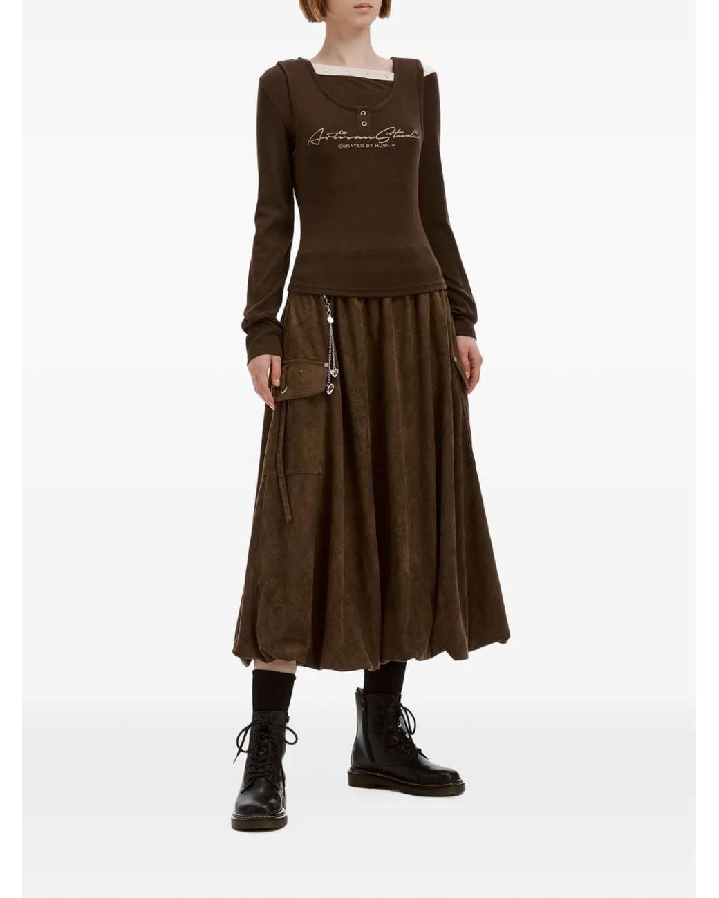 Musium Div. Brown Layered Jersey