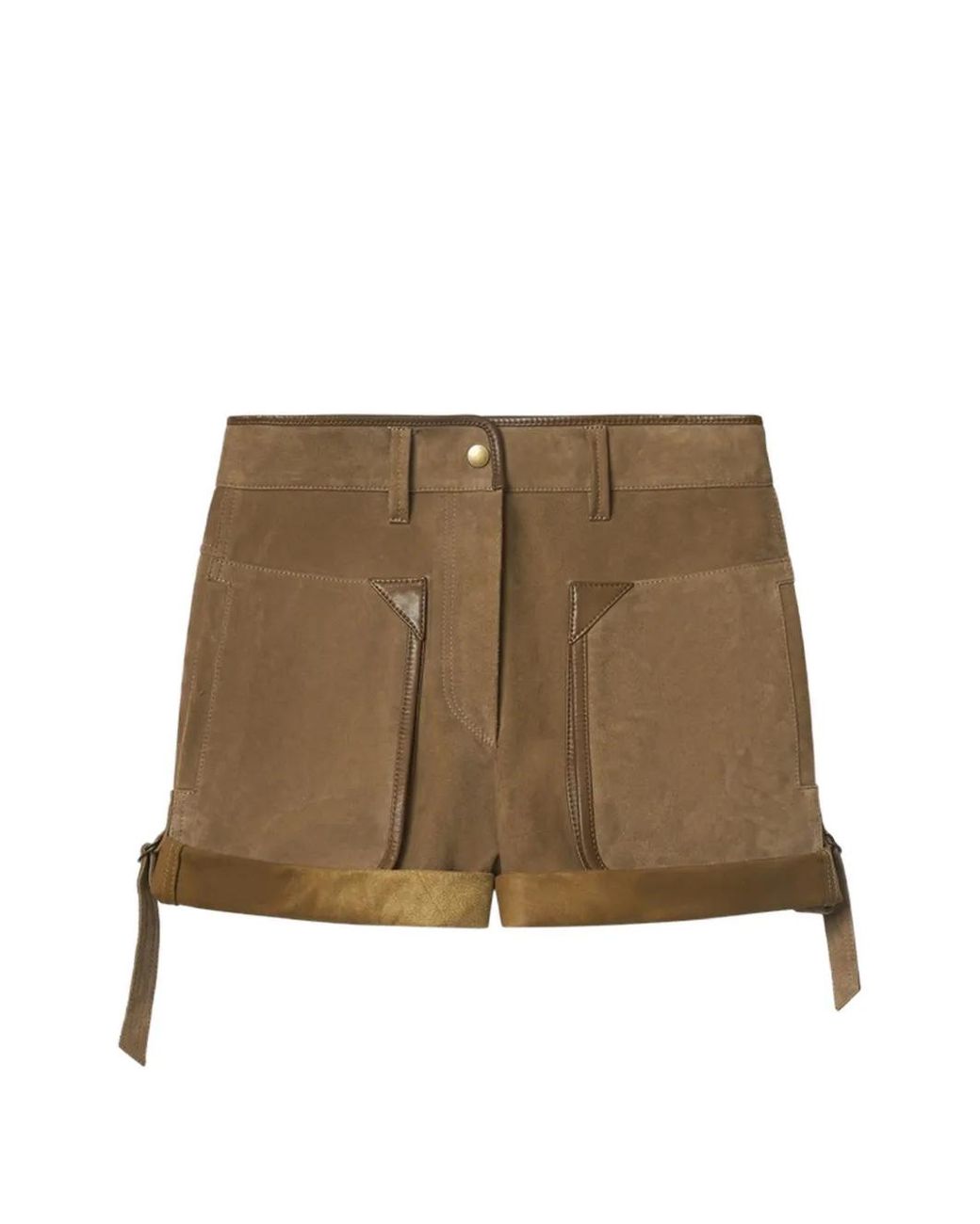 Isabel Marant Natural Marline Suede Shorts