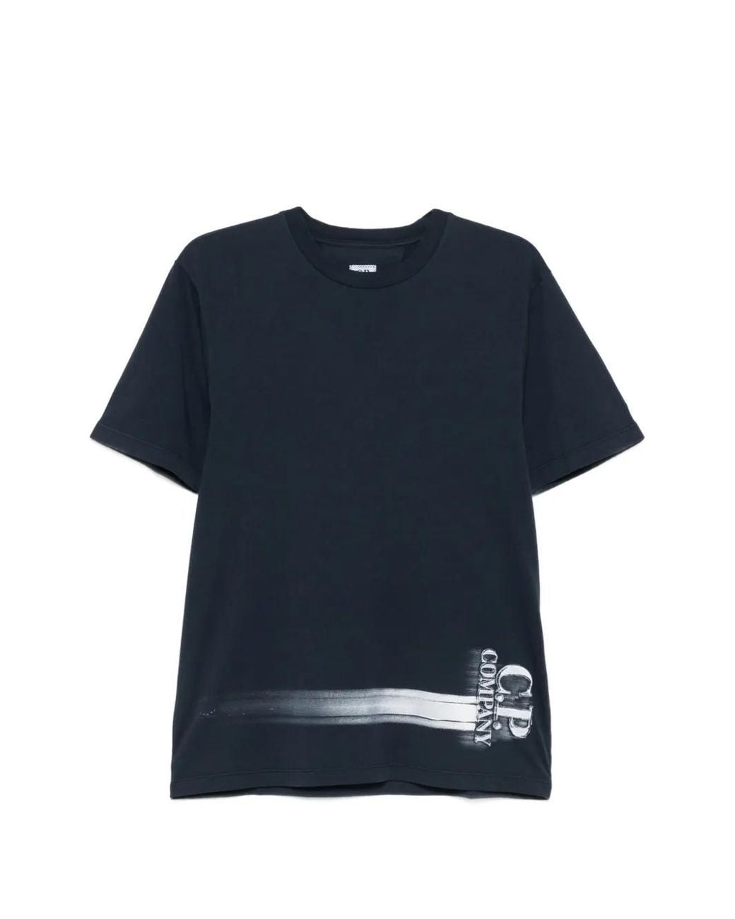 C P Company Blue C.P. Company Short-Sleeve Graphic-Print T-Shirt for men