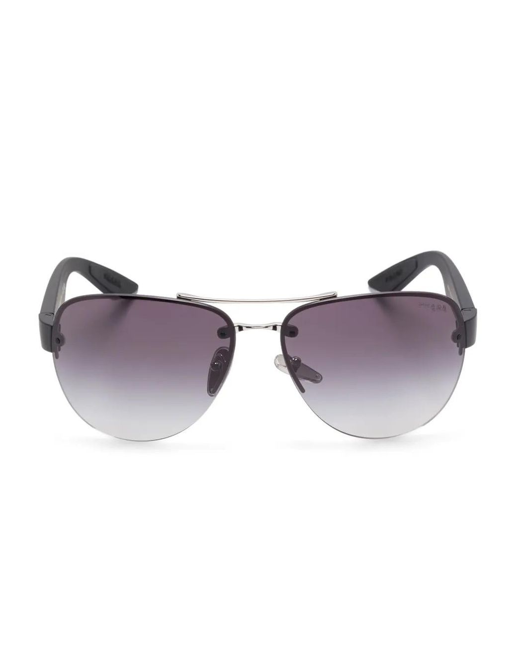 Prada Purple Pilot-Frame Sunglasses for men