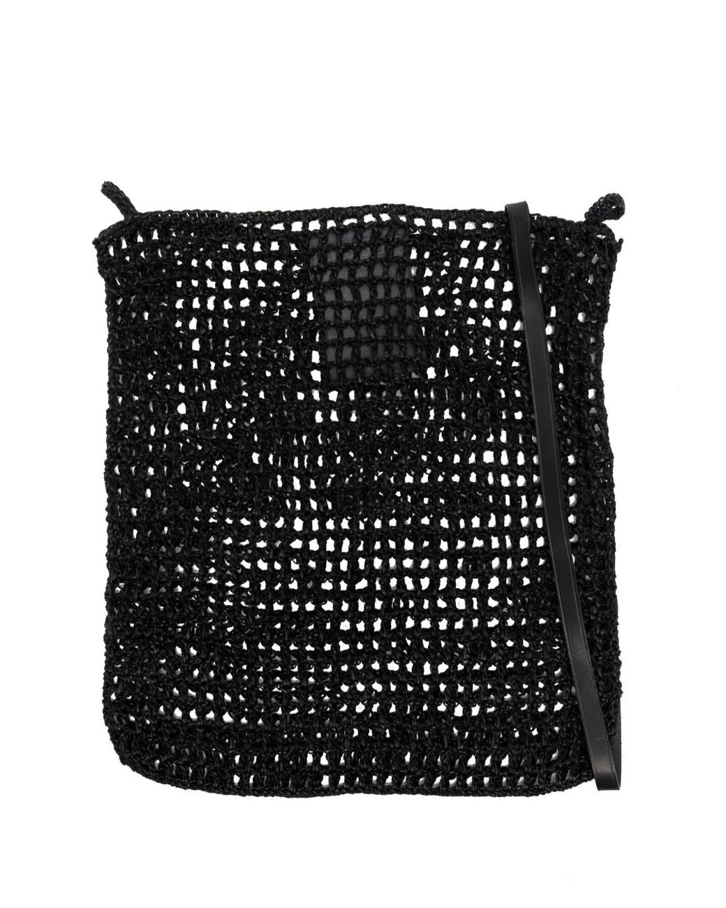 Dragon Diffusion Black Knit Hobo Shoulder Bag
