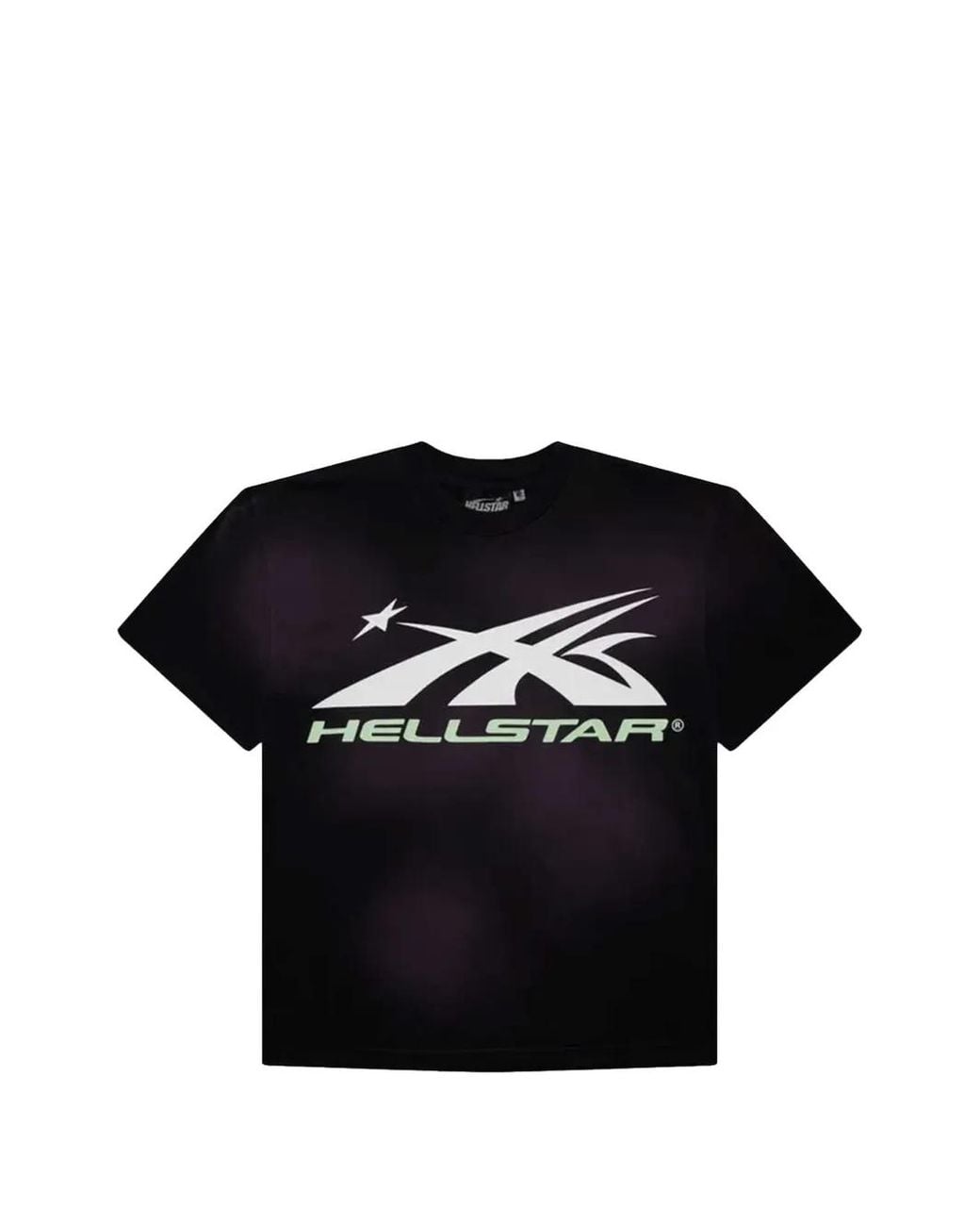 HELLSTAR Black Halloween Glow Logo-Print Glow-In-The-Dark T-Shirt for men