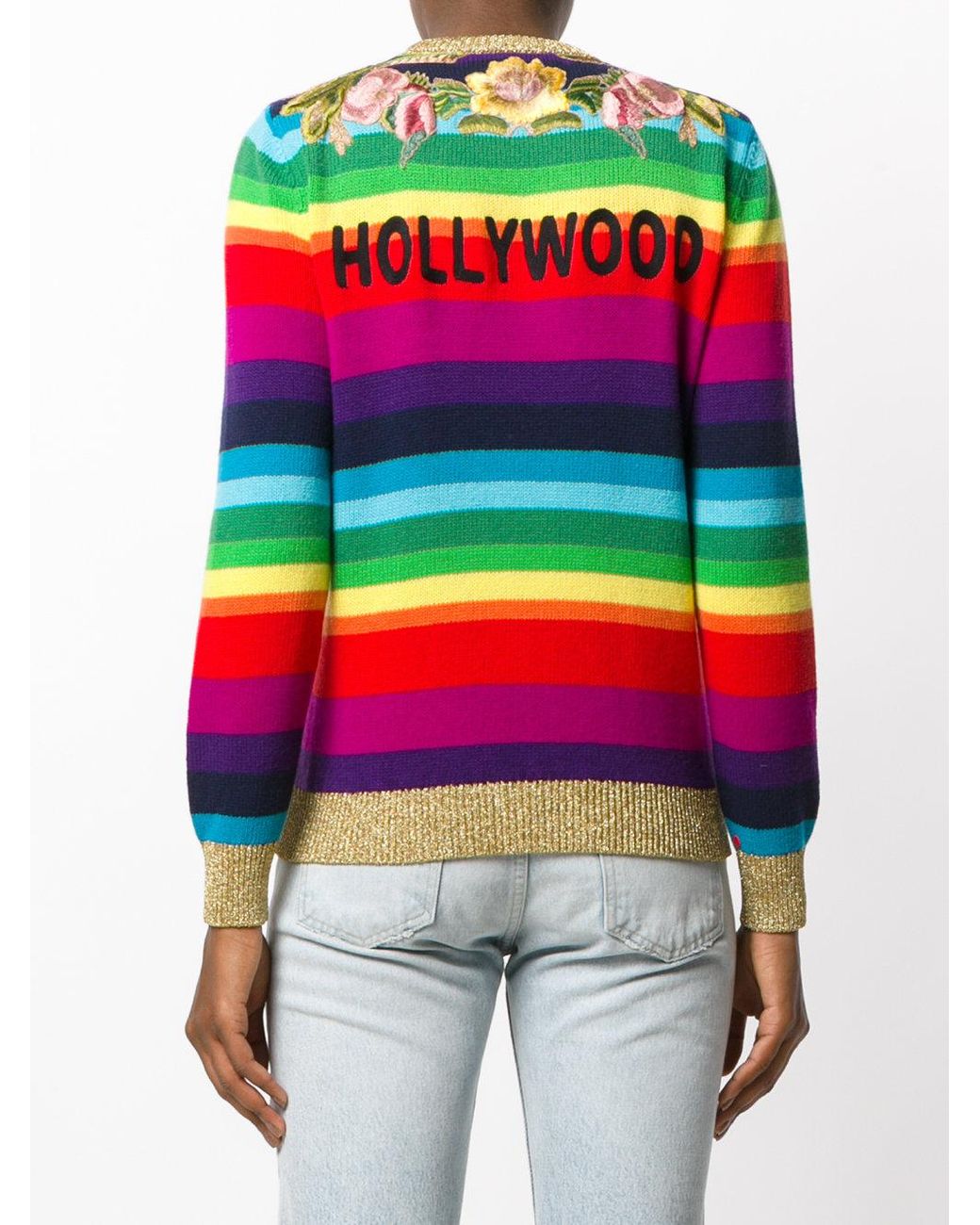 Gucci Rainbow Tiger Jumper | Lyst