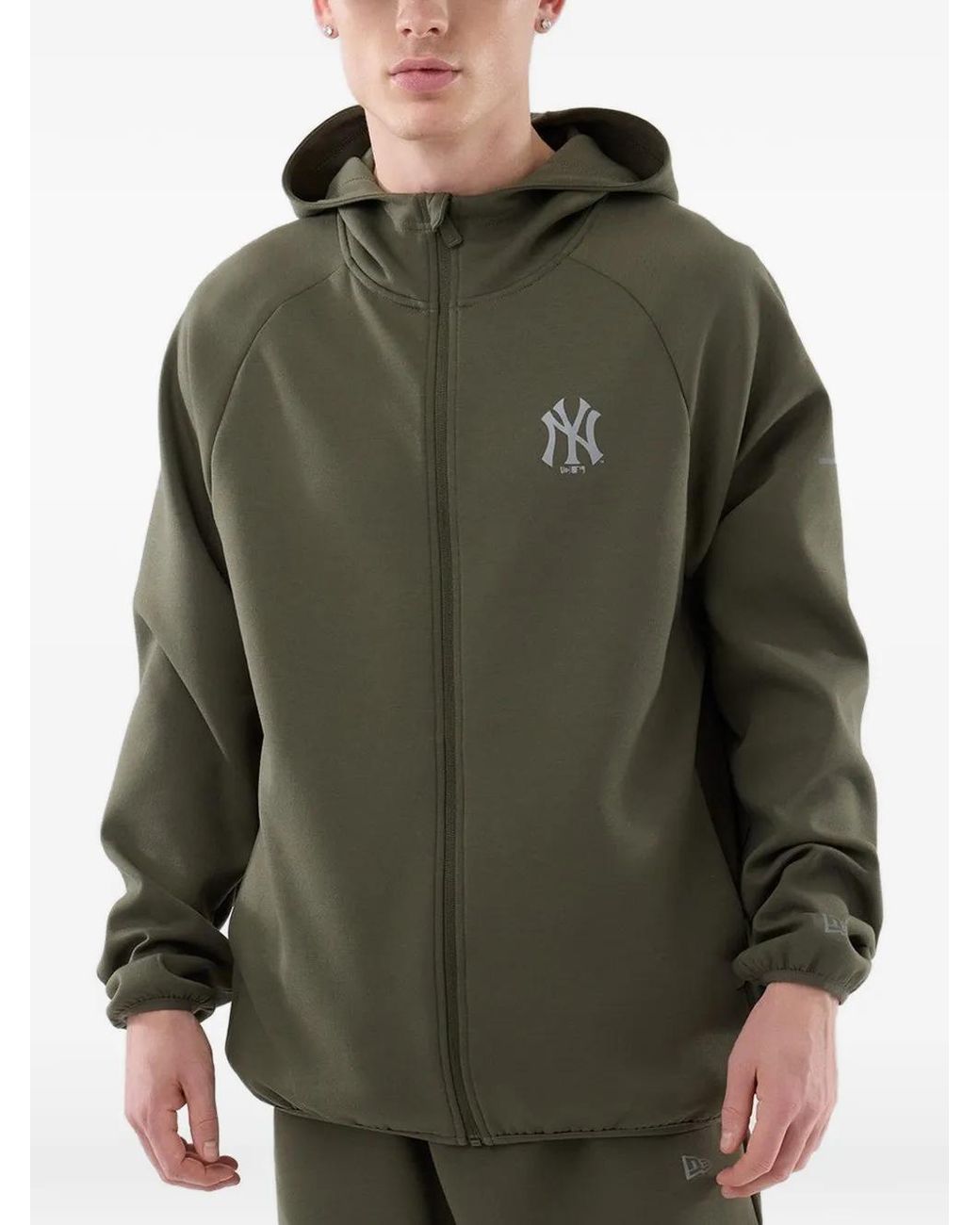 KTZ Green New York Yankees Core Plus Fz Zip-Up Hoodie for men