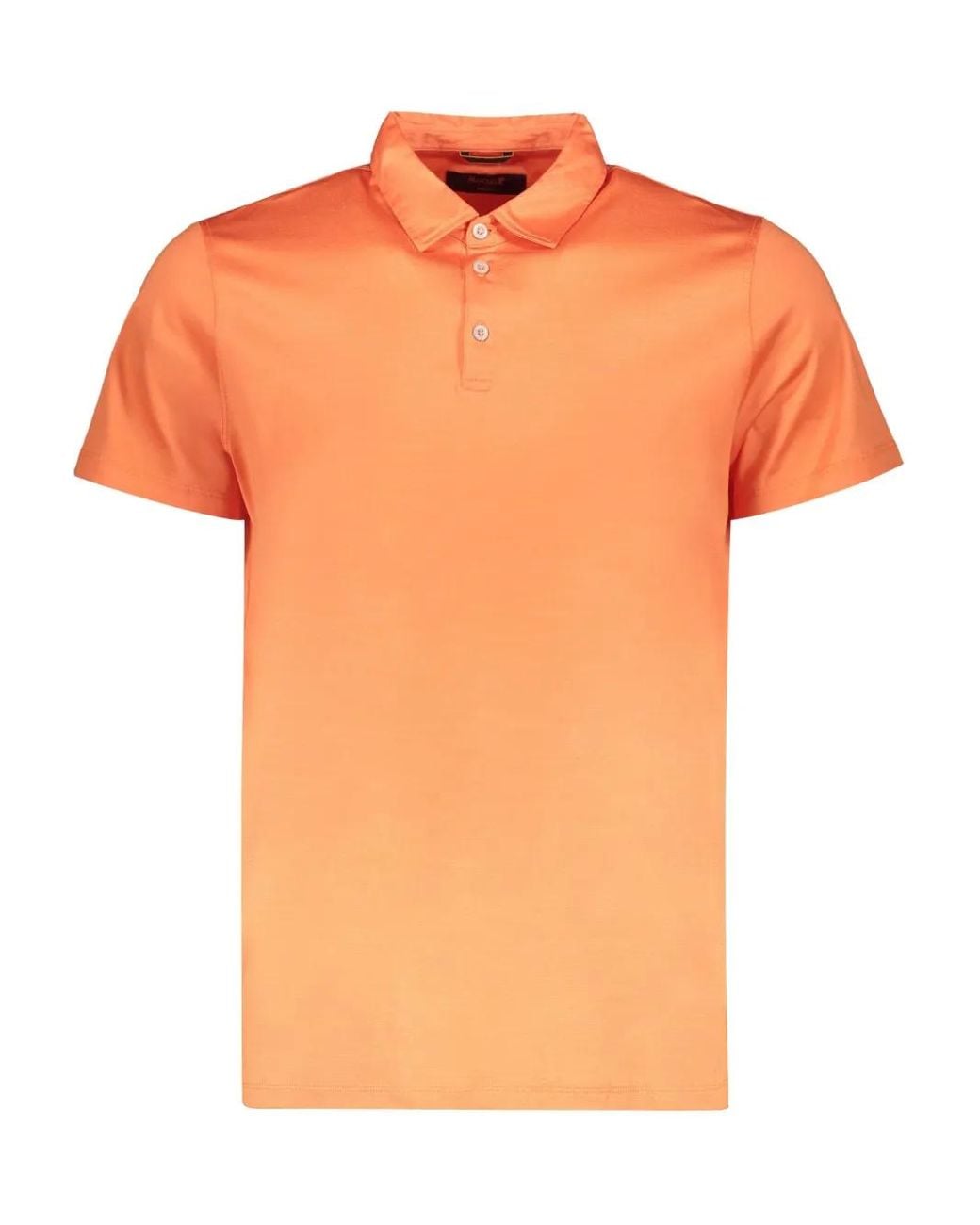 Moorer Orange Polo Pachino En Coton for men