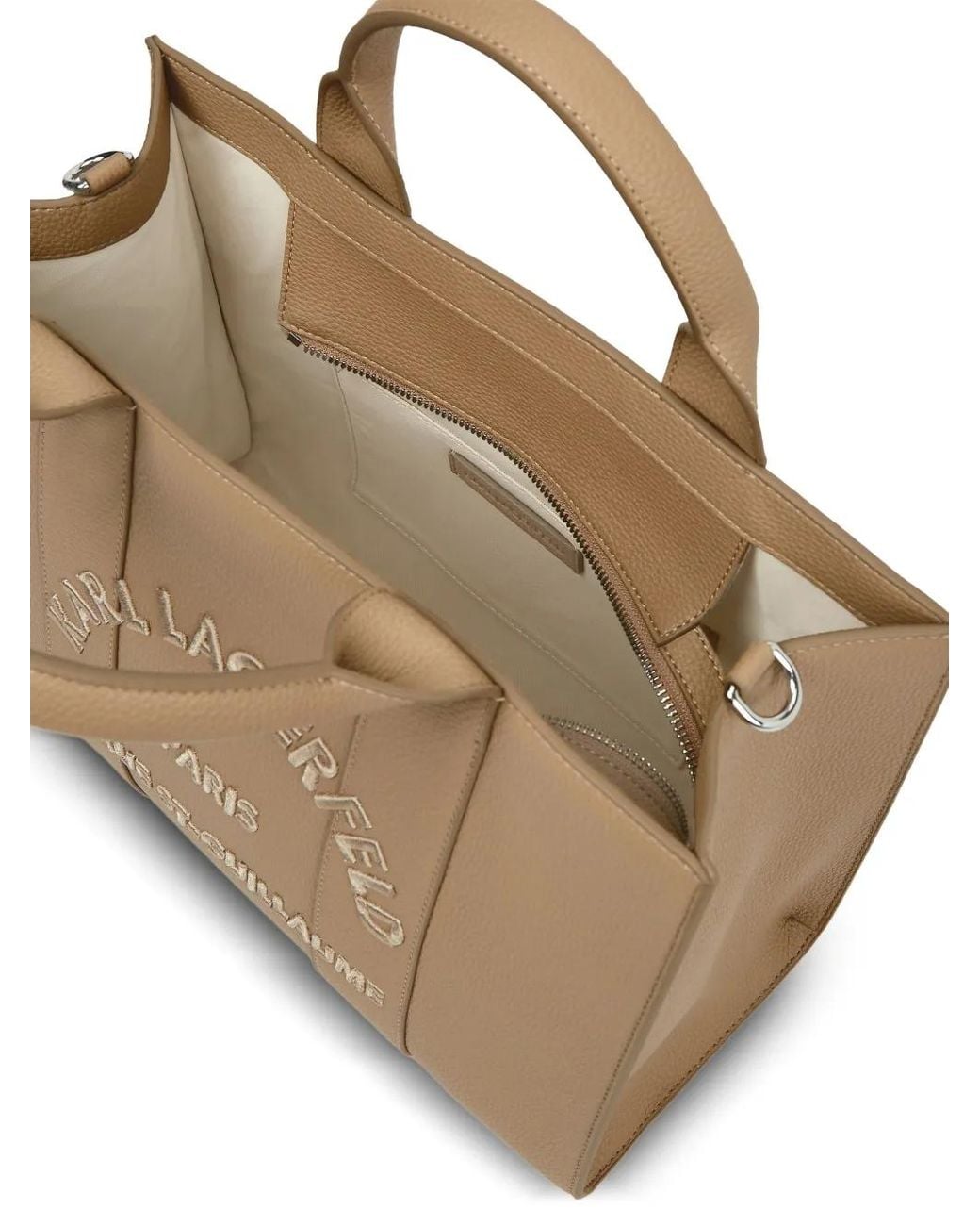 Karl Lagerfeld Natural Medium Rue St-Guillaume Tote Bag