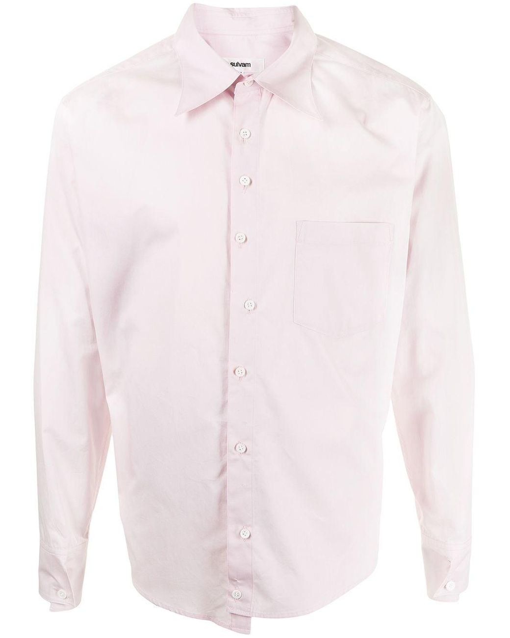Sulvam Classic Button-up Shirt in Pink for Men | Lyst