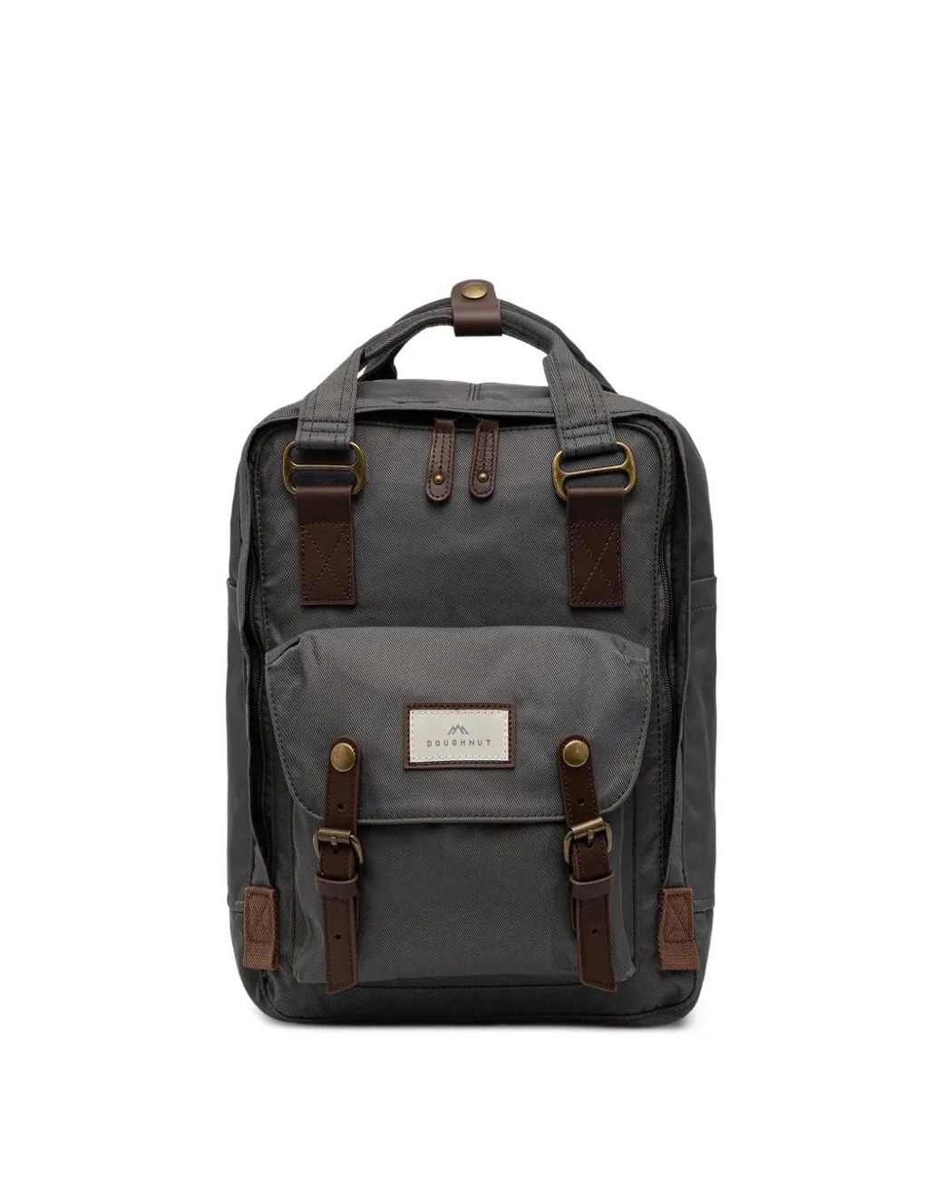 Doughnut Black Macaroon Buckled Backpack