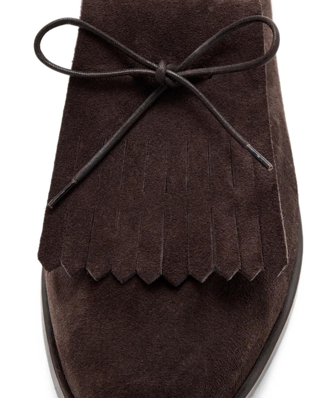 Jacques Soloviere Brown Matt New Fringed Loafers for men