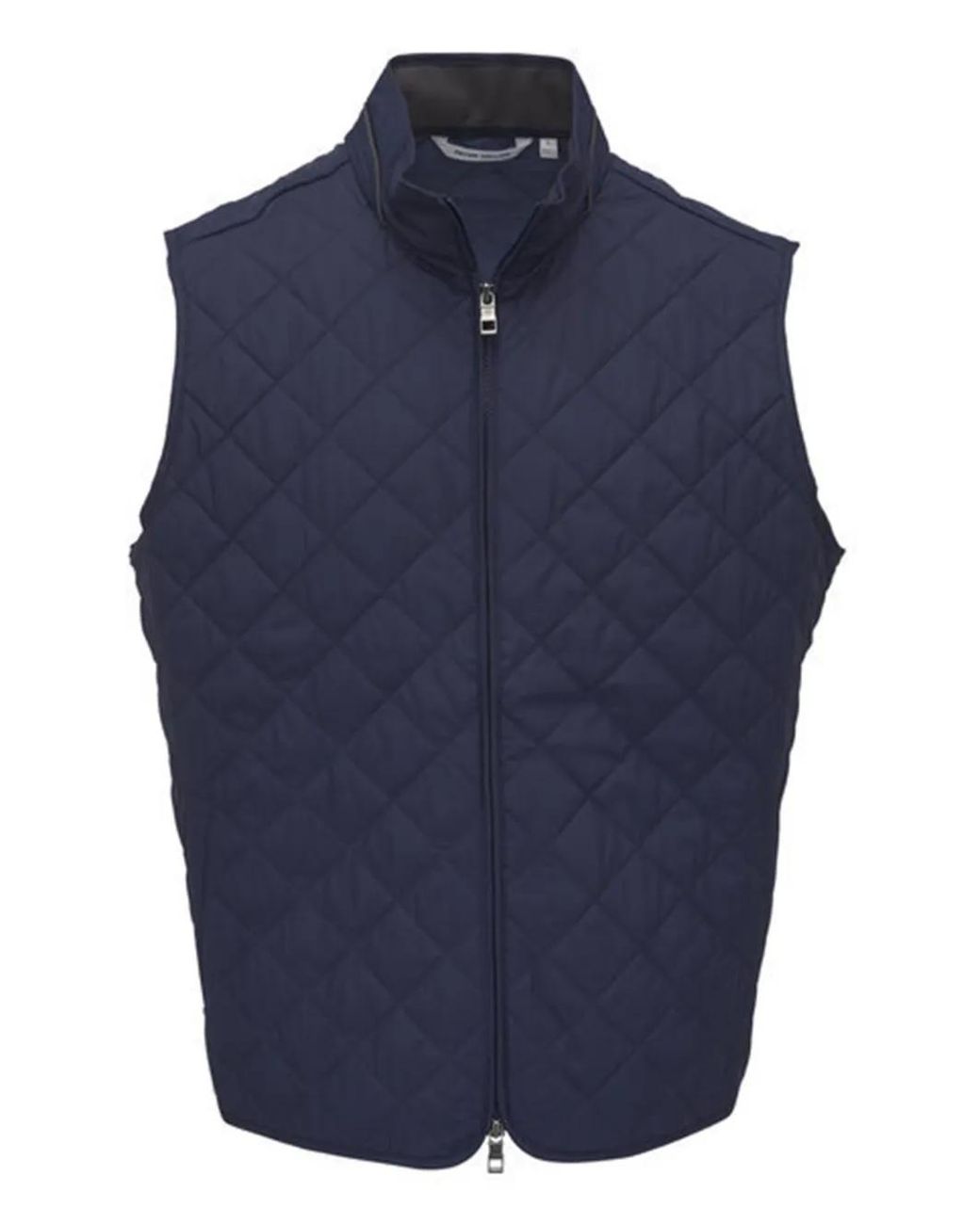 Peter Millar Blue Quilted Diamond-Pattern Gilet for men
