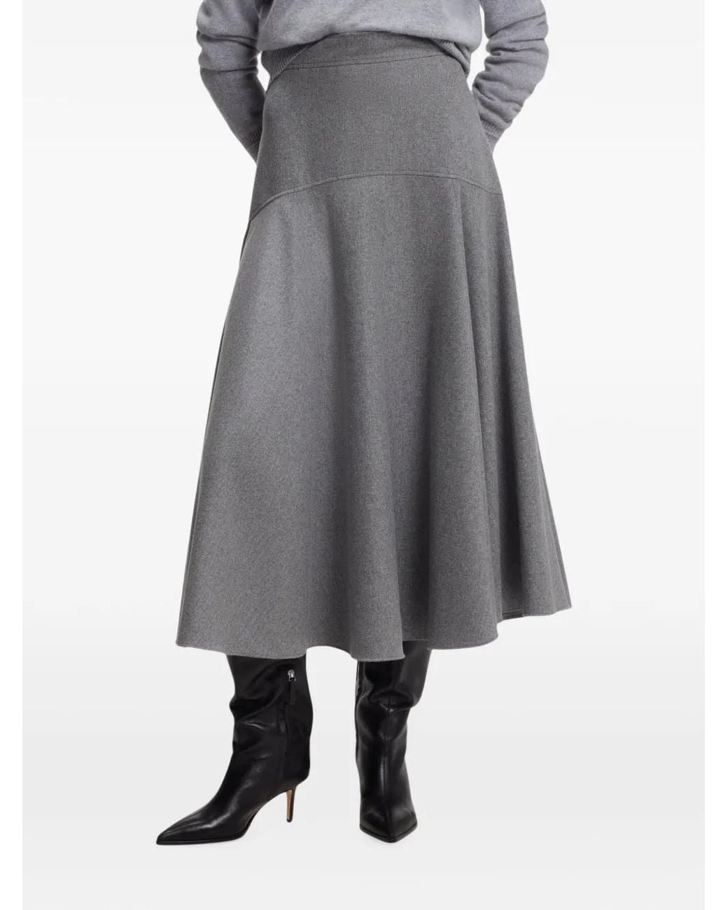 Boss Gray A-Line Skirt