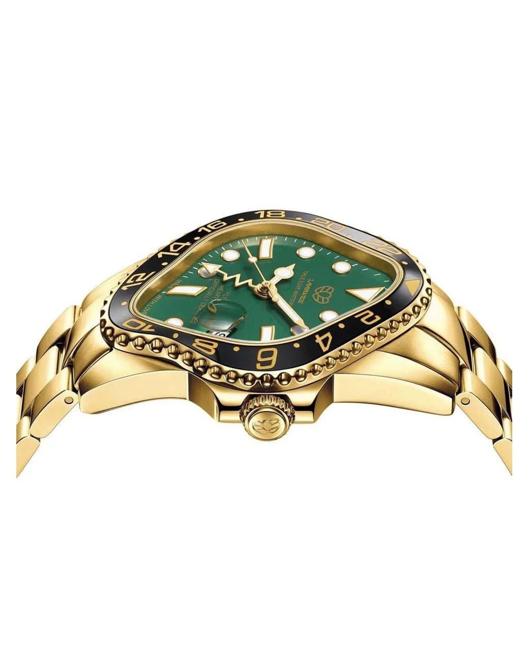 LAARVEE Metallic Asymmetric-Face 45Mm Watch