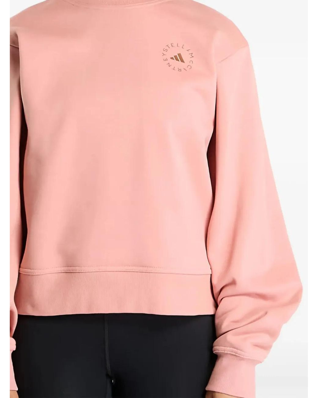 Adidas By Stella McCartney Pink Logo-Detail Sweatshirt