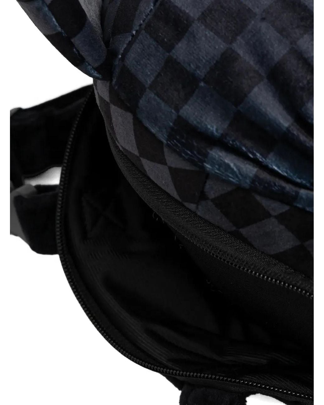 Sprayground Blue Checkered Bear Backpack