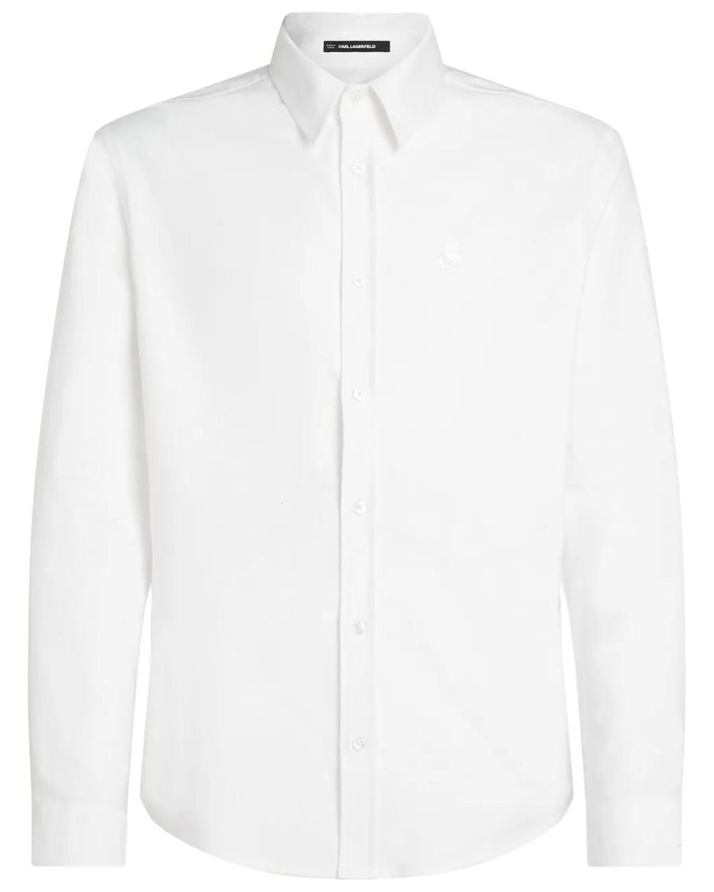 Karl Lagerfeld White Kameo Oxford Shirt for men