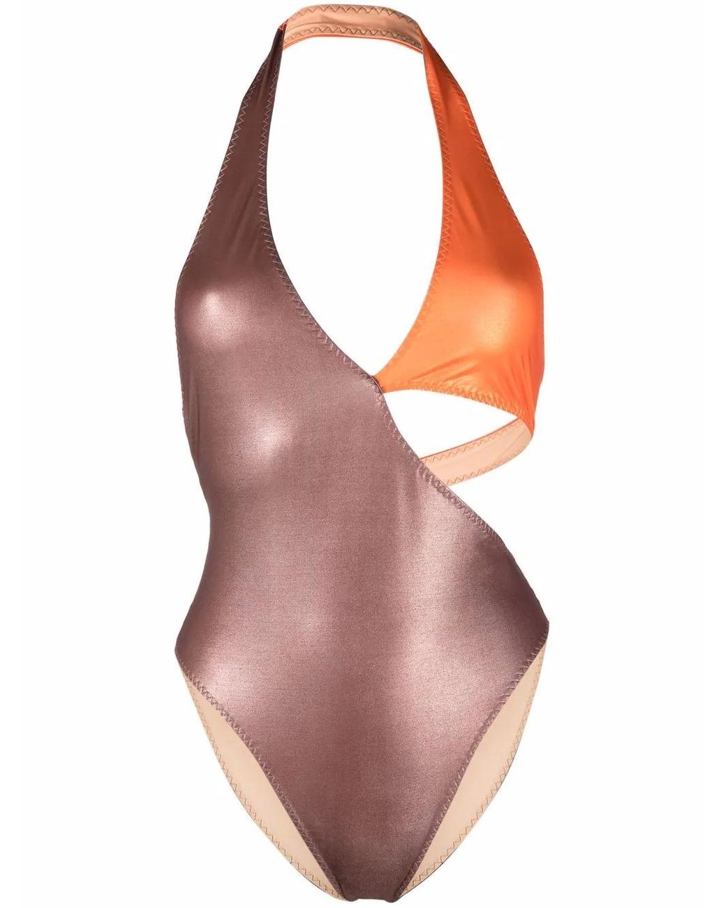 ALESSANDRO VIGILANTE Pink Asymmetric Swimsuit