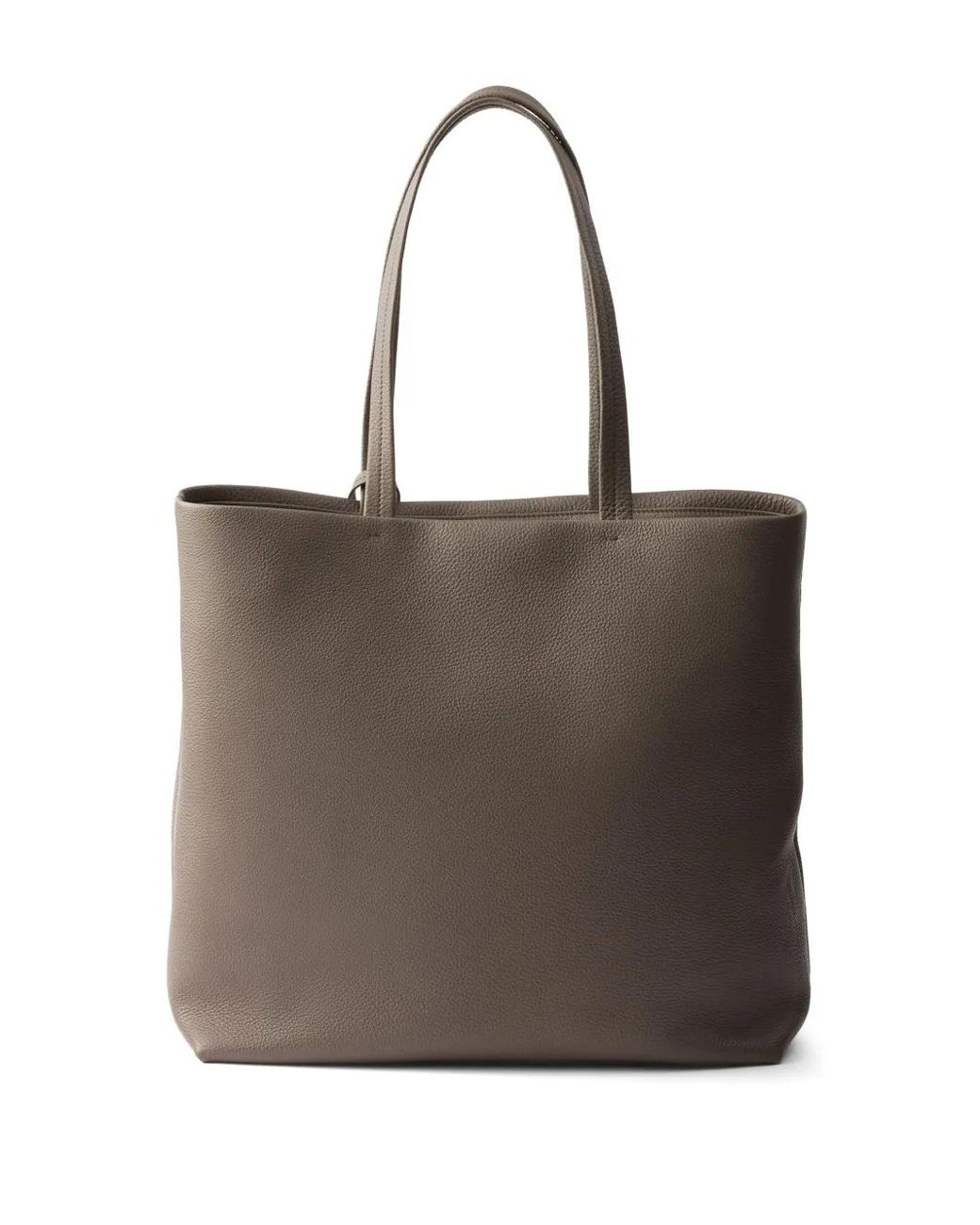 Prada Leather Tote Bag in Brown for Men | Lyst