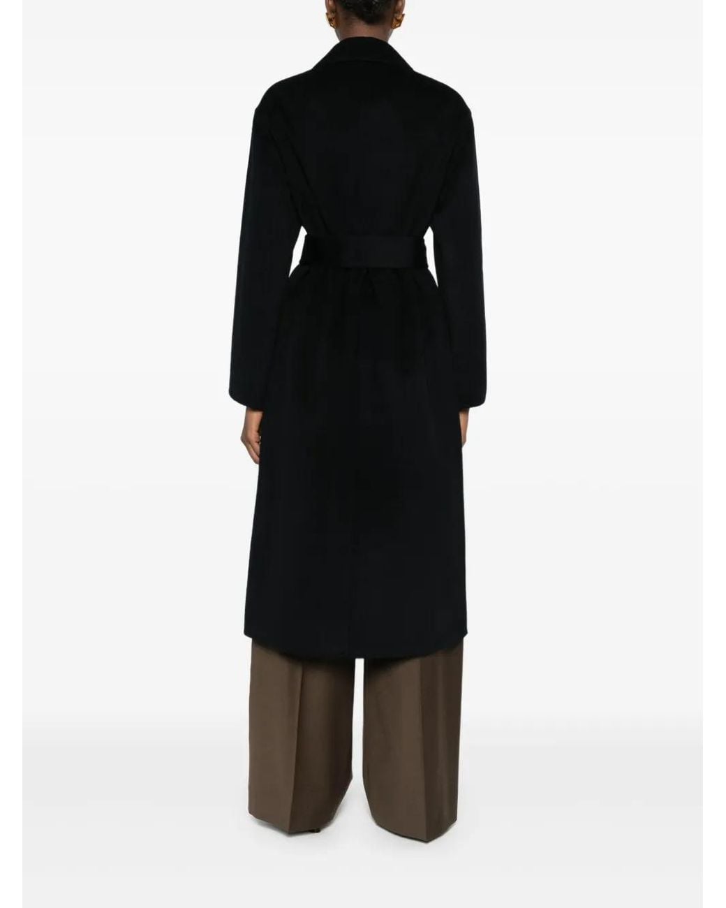 Aspesi Black Belted Pocket Coat
