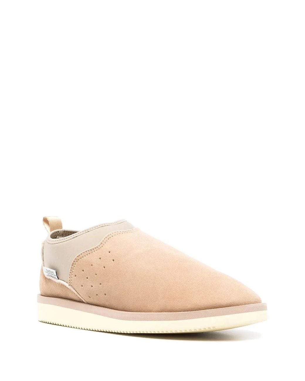Suicoke Natural Ron Suede Slippers