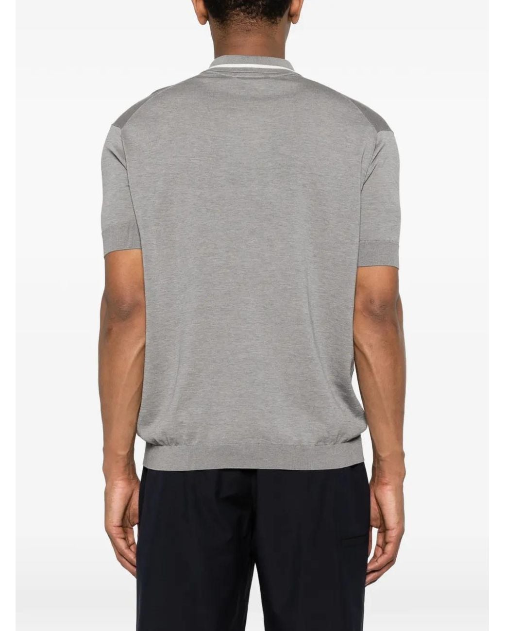 Grayed Gray Short-Sleeve Polo Shirt for men