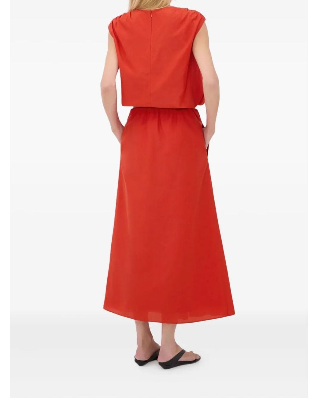 Loulou de Saison Red Carmen Maxi Skirt