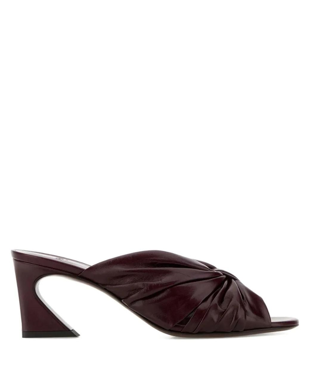 Fendi Brown Arco Twisted Sandals
