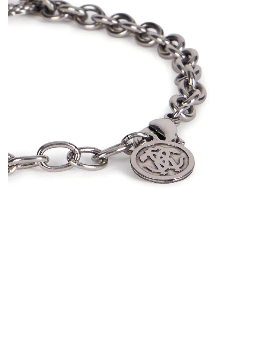 Roberto Cavalli Metallic Chain Bracelet for men