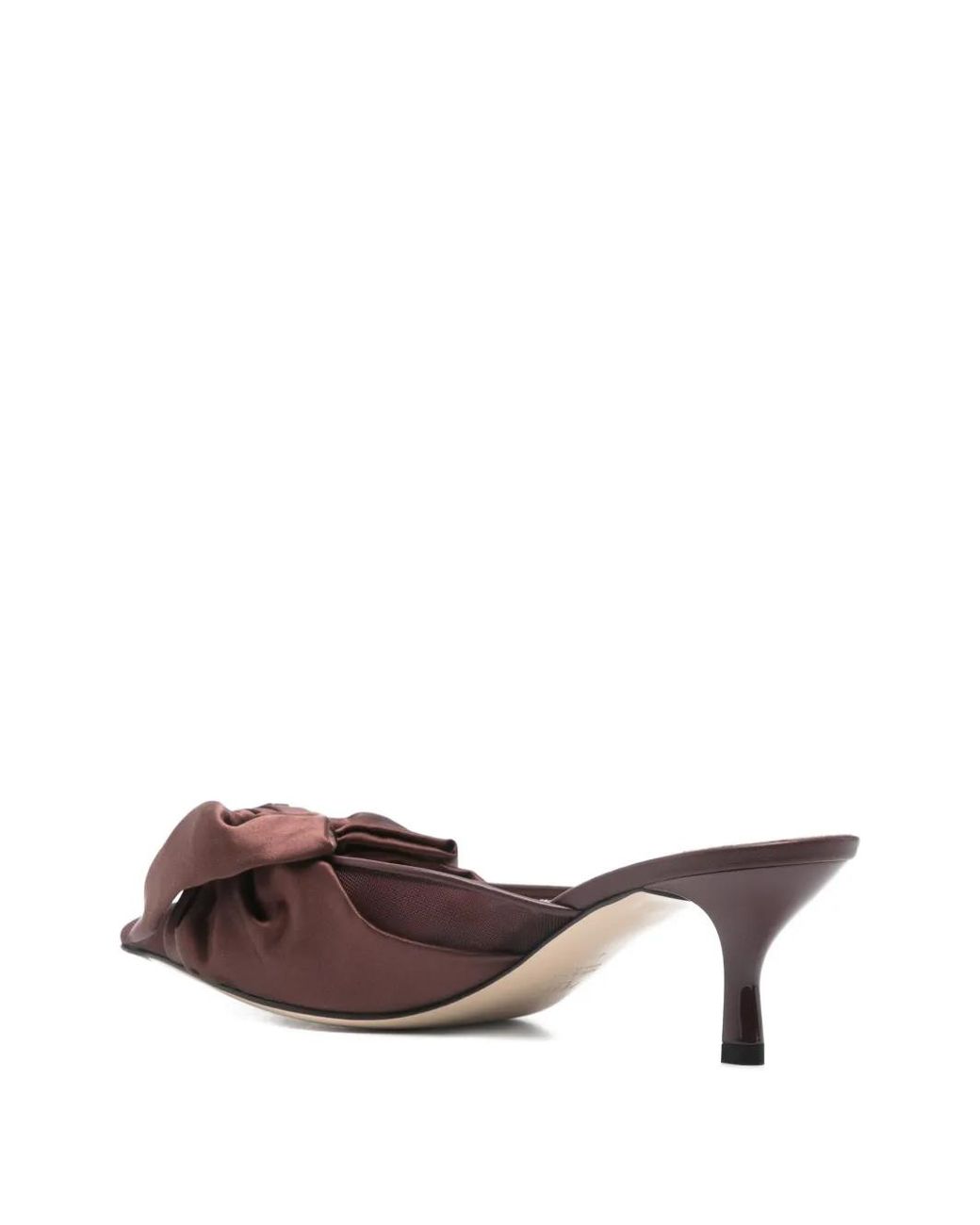 Fendi Brown Colibrì Satin Mules