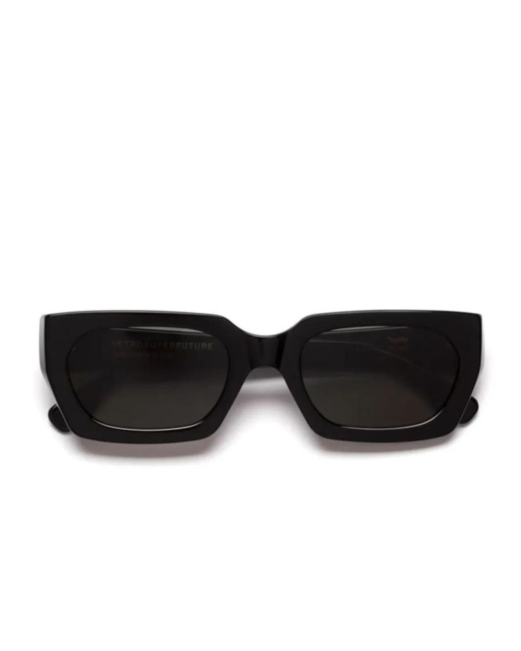 Retrosuperfuture Black Rectangle-Frame Sunglasses