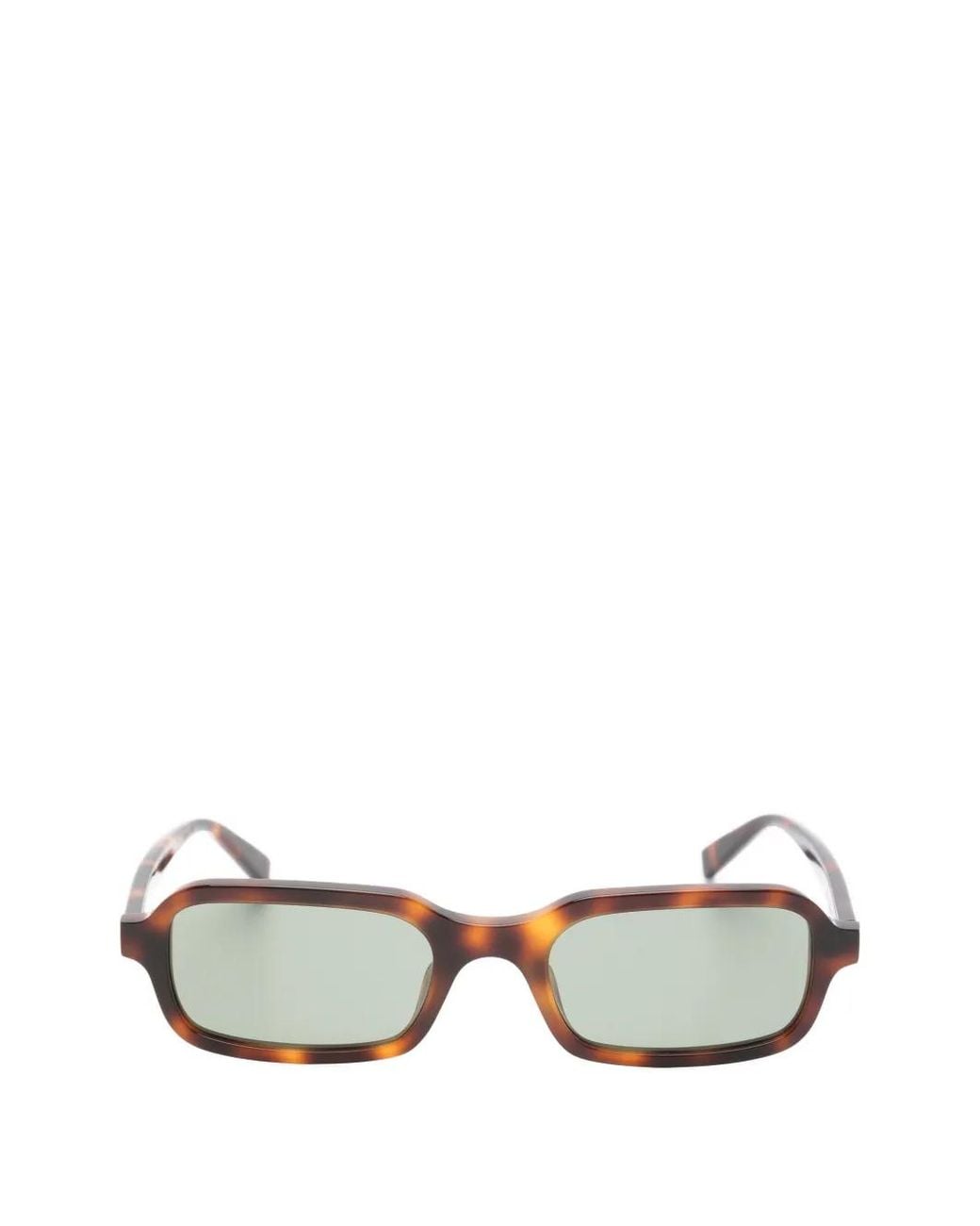 Saint Laurent Metallic Rectangle-Frame Sunglasses