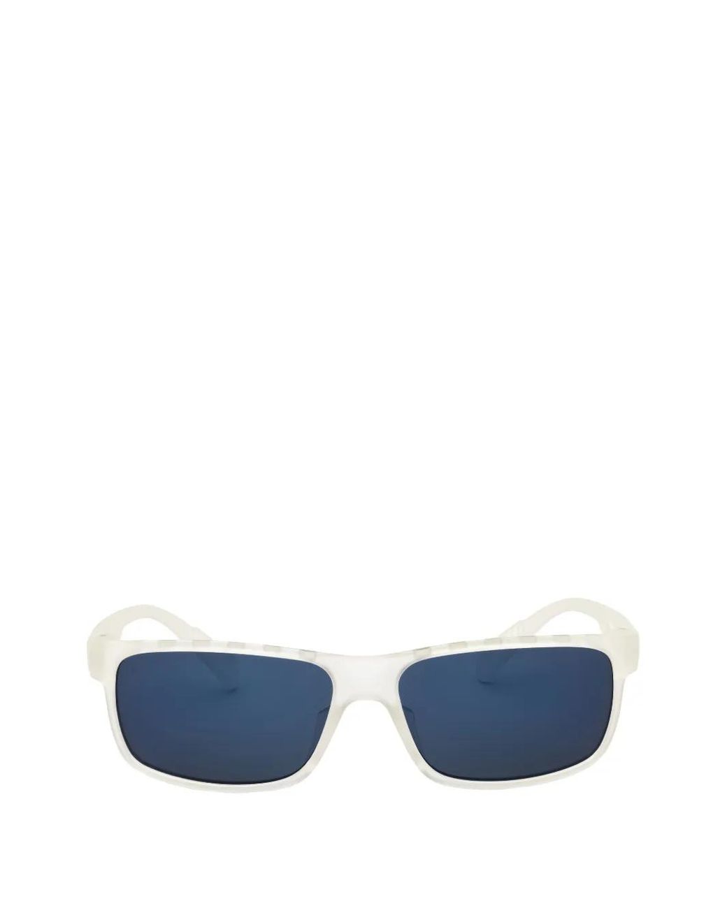 Adidas Blue Wraparound-Frame Sunglasses for men