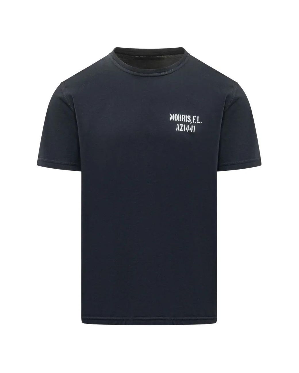 Bl'ker Blue Graphic-Print T-Shirt for men