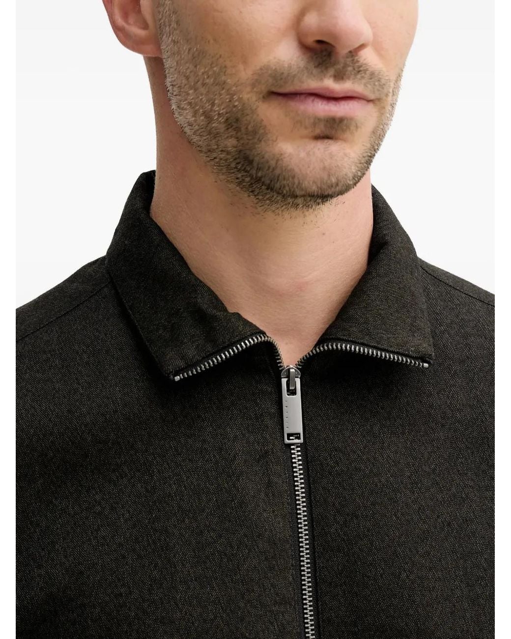Chaqueta Con Cremallera Sisley de hombre de color Black