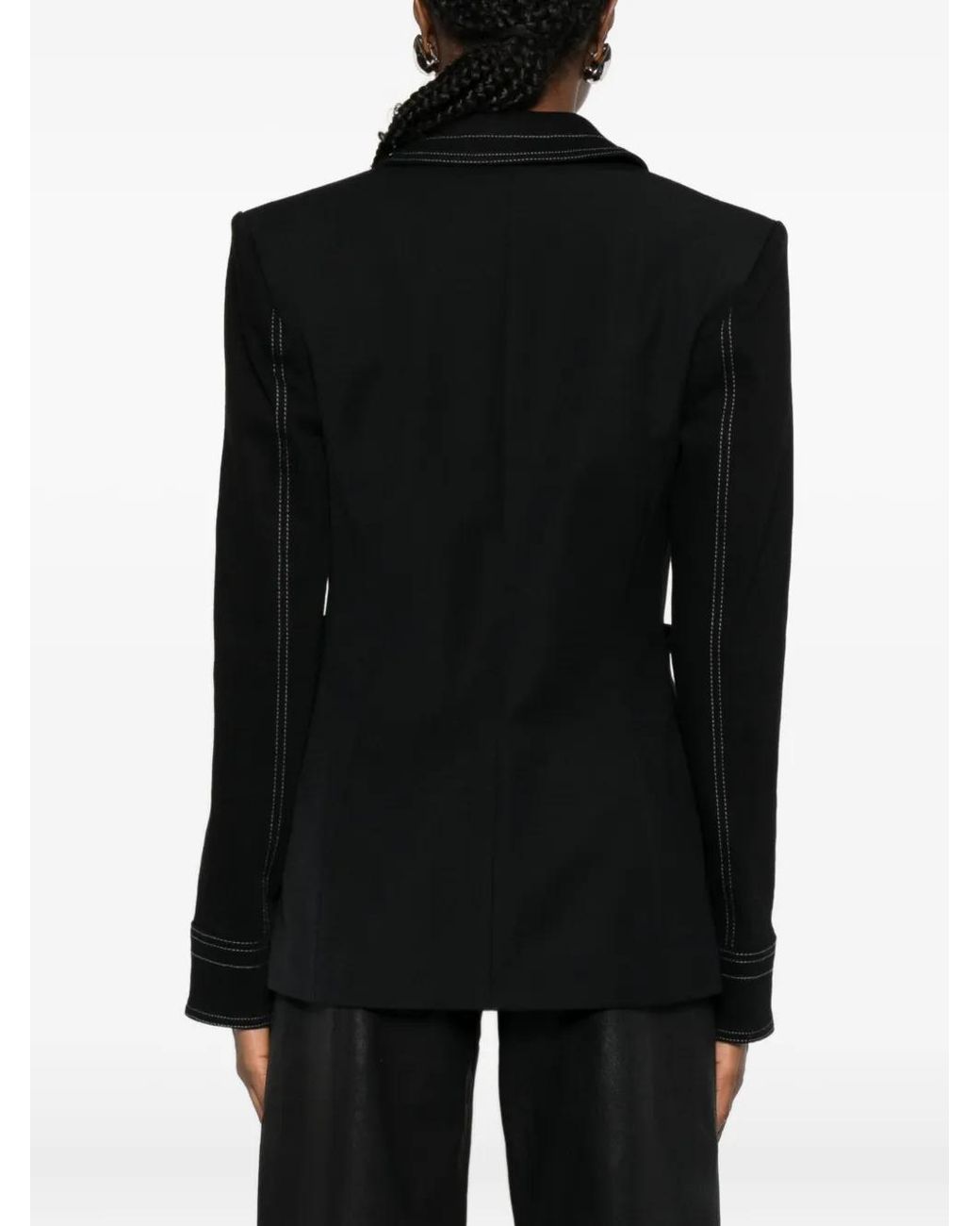 Versace Jeans Couture Black Zip-Up Fitted Jacket