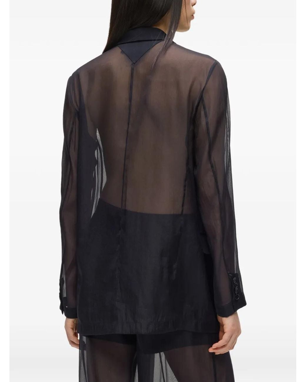 Karl Lagerfeld Black Long-Sleeve Blazer