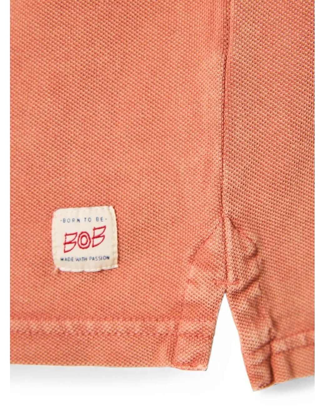Polo Con Logo Bordado Bob de hombre de color Pink