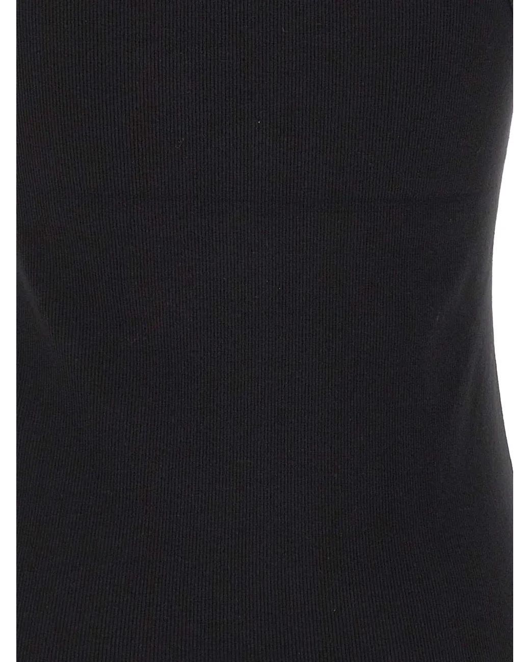 Entire studios Black Ribbed Racerback Tank Top