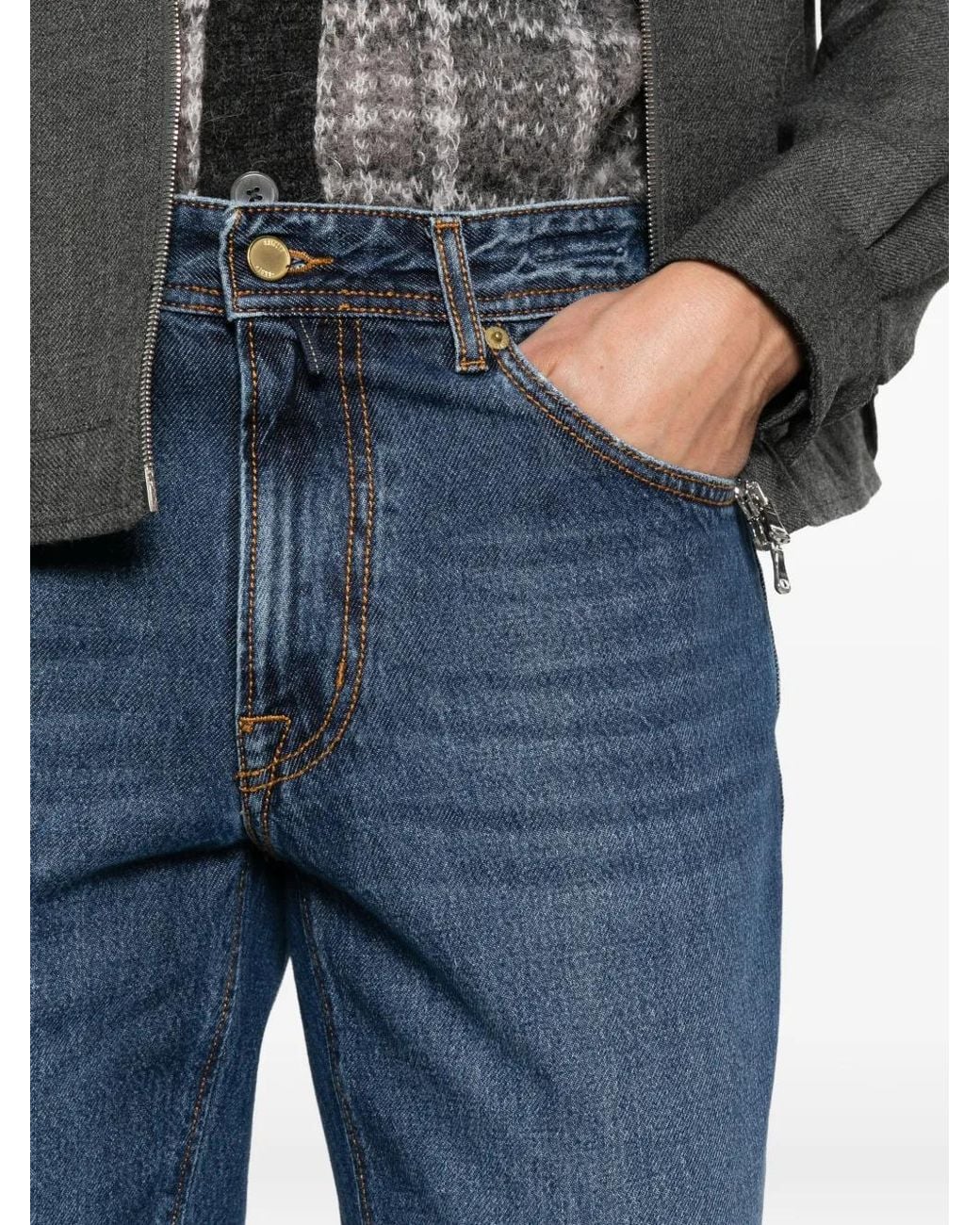 Briglia 1949 Blue Straight-Leg Jeans for men