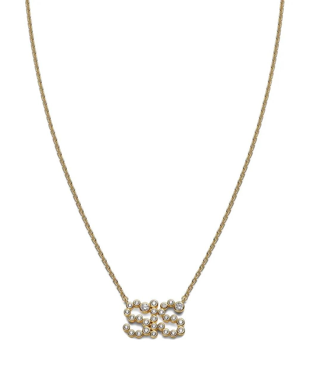 Maria Black Metallic Sis Collet Necklace
